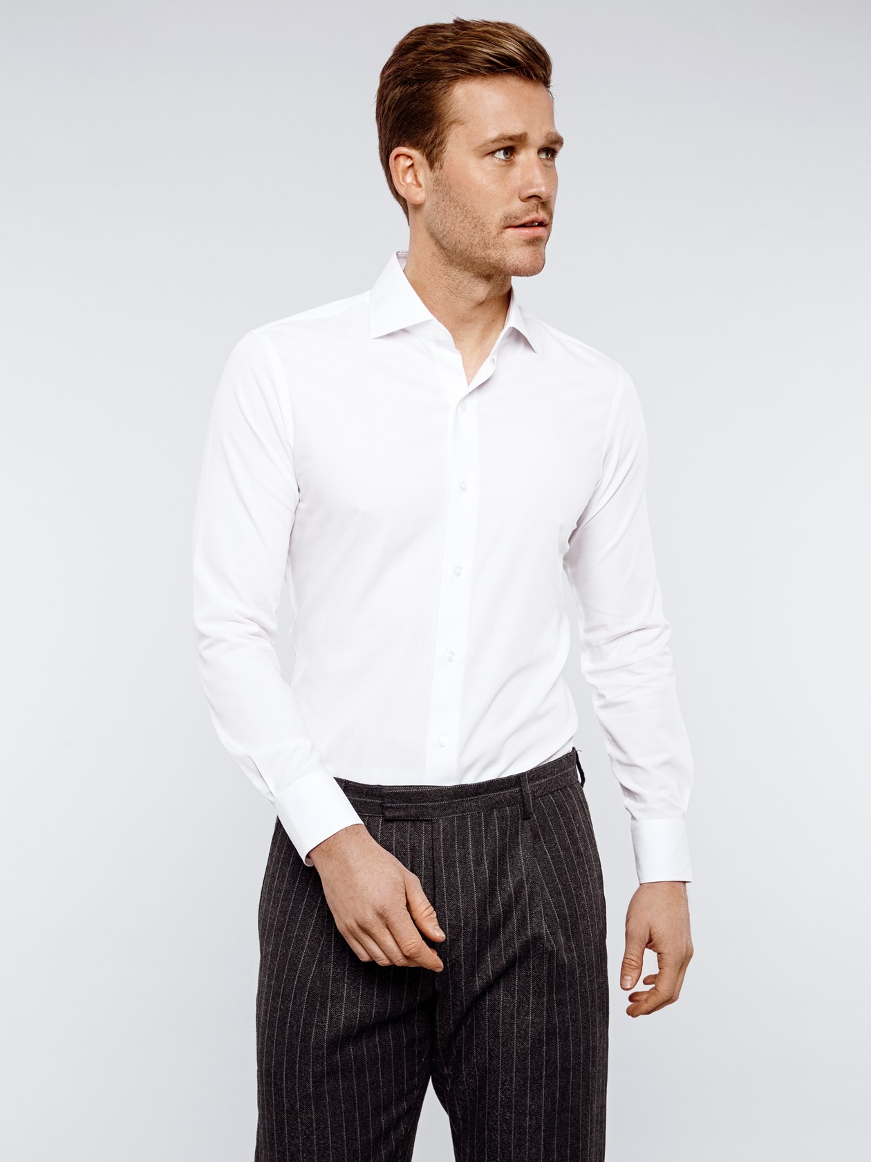 White Bamboo Cotton Shirt